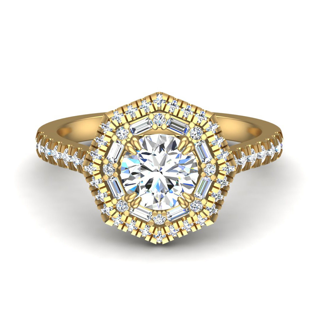 Kendall Halo Engagement Ring